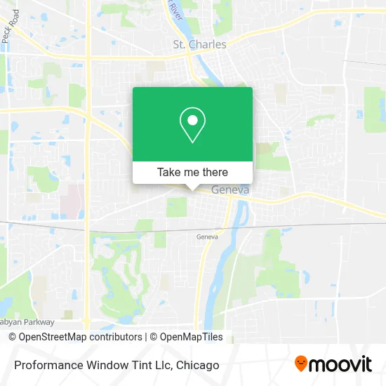 Proformance Window Tint Llc map
