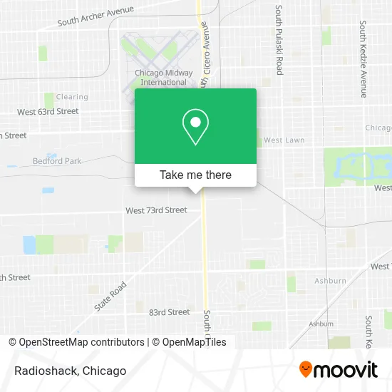 Radioshack map