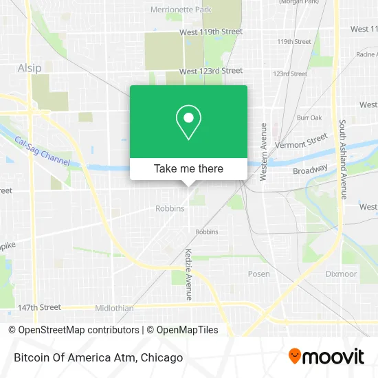Bitcoin Of America Atm map