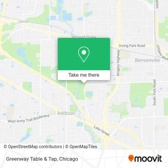 Greenway Table & Tap map