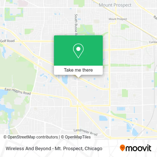 Wireless And Beyond - Mt. Prospect map