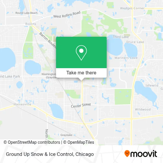 Ground Up Snow & Ice Control map