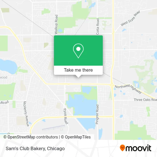 Sam's Club Bakery map