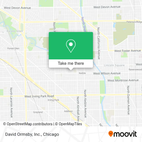 David Ormsby, Inc. map