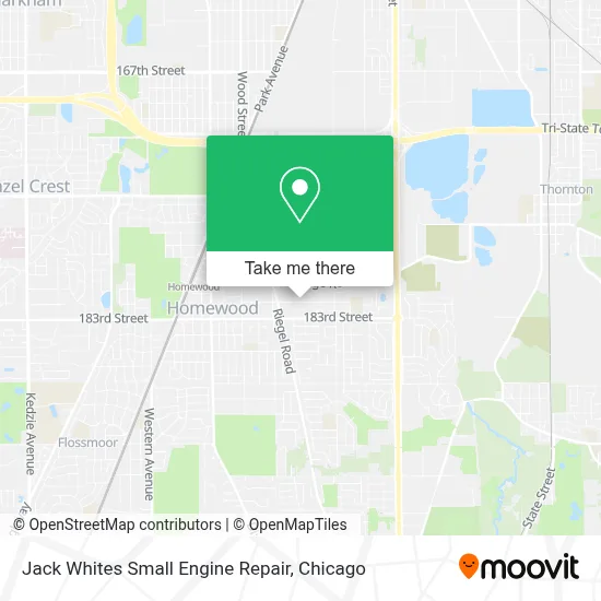 Jack Whites Small Engine Repair map
