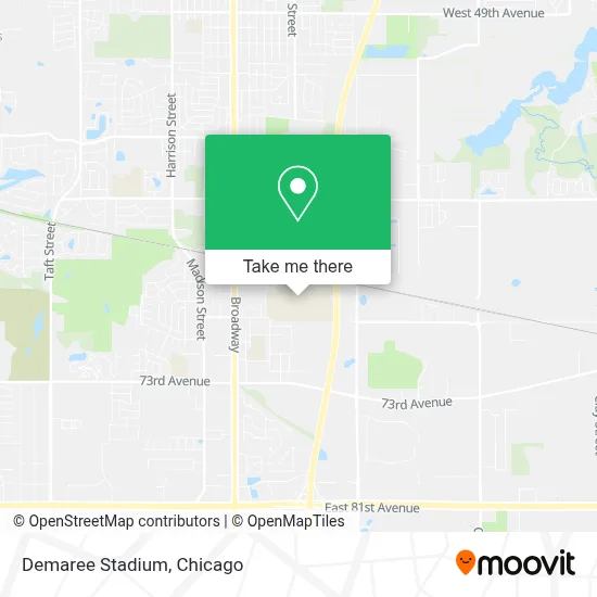 Demaree Stadium map