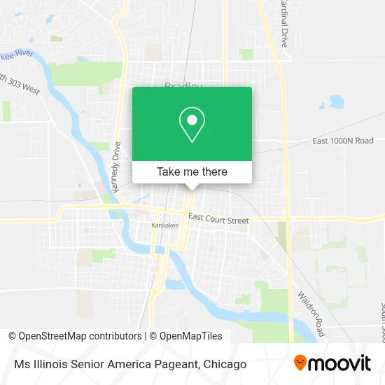 Ms Illinois Senior America Pageant map