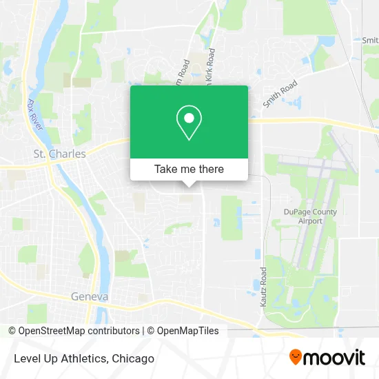 Level Up Athletics map