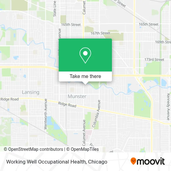 Working Well Occupational Health map