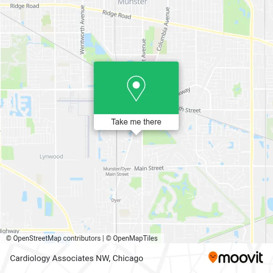Cardiology Associates NW map