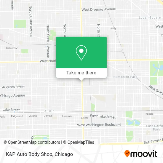 K&P Auto Body Shop map