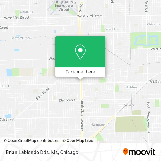 Brian Lablonde Dds, Ms map