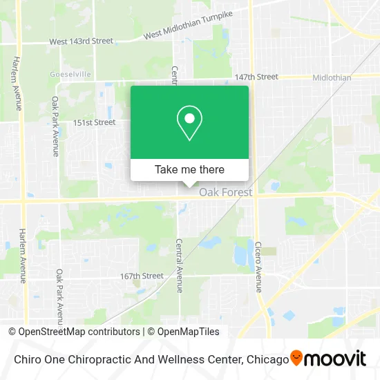 Chiro One Chiropractic And Wellness Center map