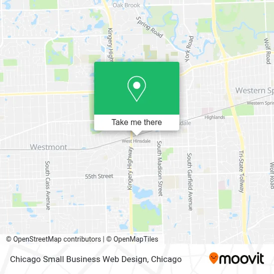 Chicago Small Business Web Design map