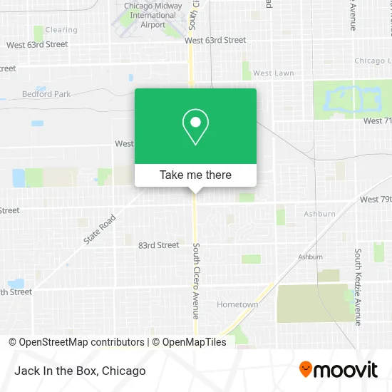 Jack In the Box map