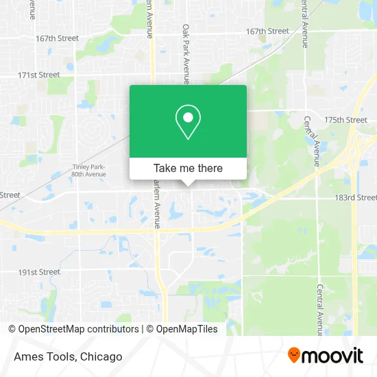 Ames Tools map