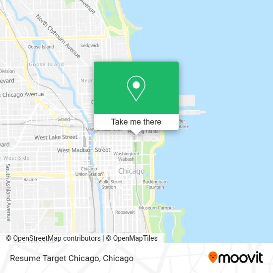Resume Target Chicago map