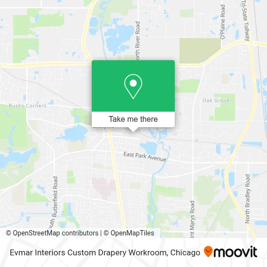 Evmar Interiors Custom Drapery Workroom map