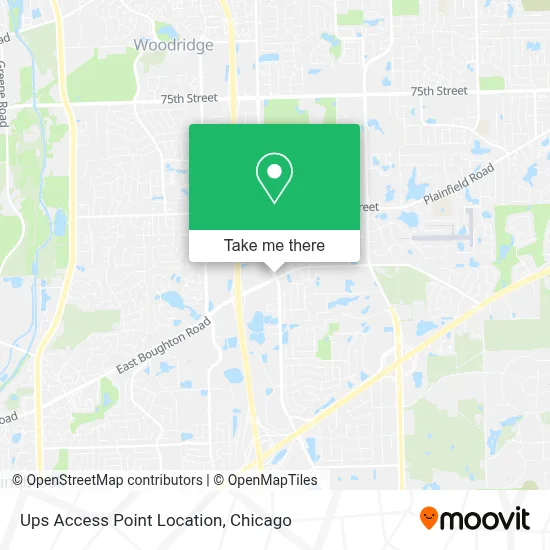 Ups Access Point Location map