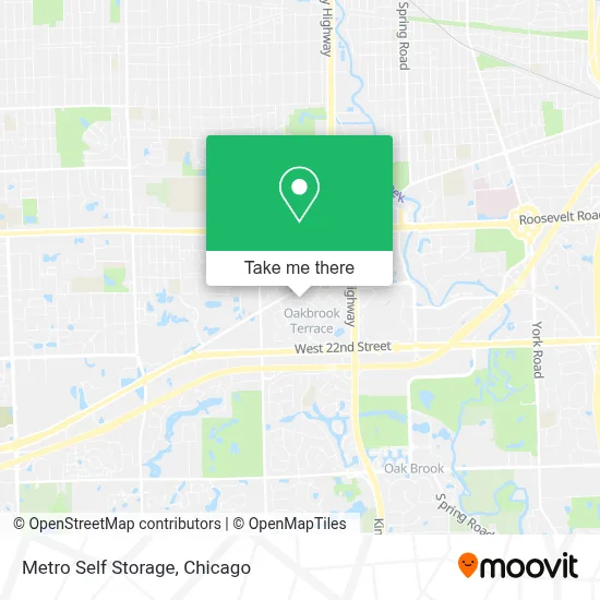Metro Self Storage map