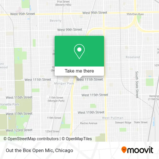Out the Box Open Mic map