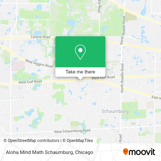 Aloha Mind Math Schaumburg map