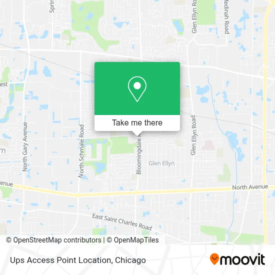 Ups Access Point Location map