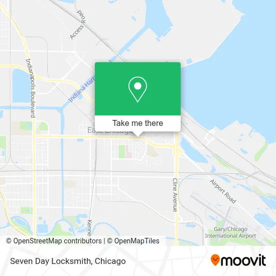 Seven Day Locksmith map