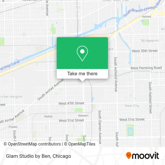 Glam Studio by Ben map