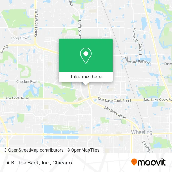 A Bridge Back, Inc. map