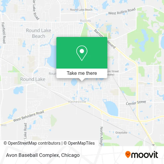 Avon Baseball Complex map