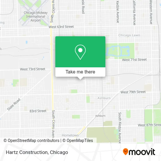 Hartz Construction map