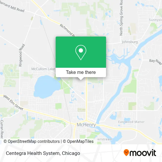 Centegra Health System map