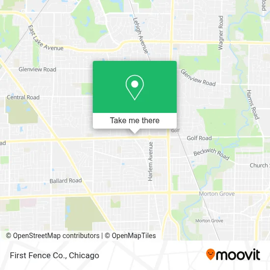 First Fence Co. map