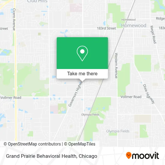 Grand Prairie Behavioral Health map