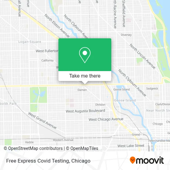 Free Express Covid Testing map