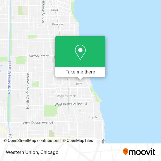 Western Union map