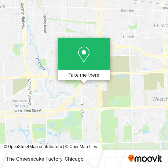 The Cheesecake Factory map