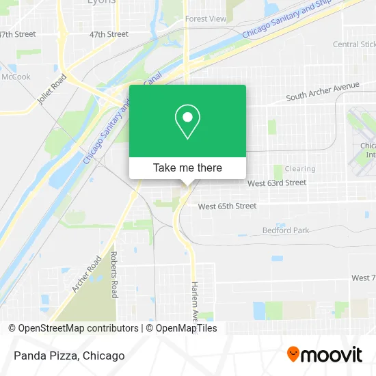 Panda Pizza map