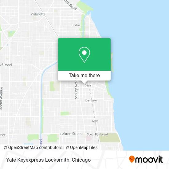 Yale Keyexpress Locksmith map