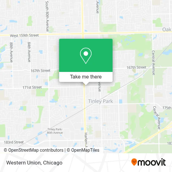 Western Union map