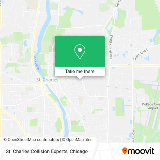St. Charles Collision Experts map