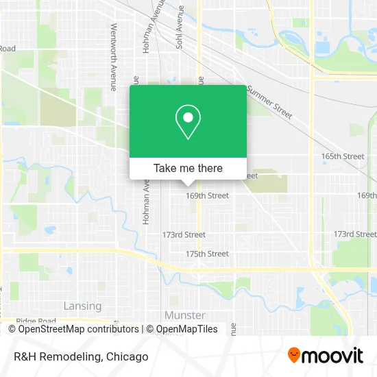 R&H Remodeling map