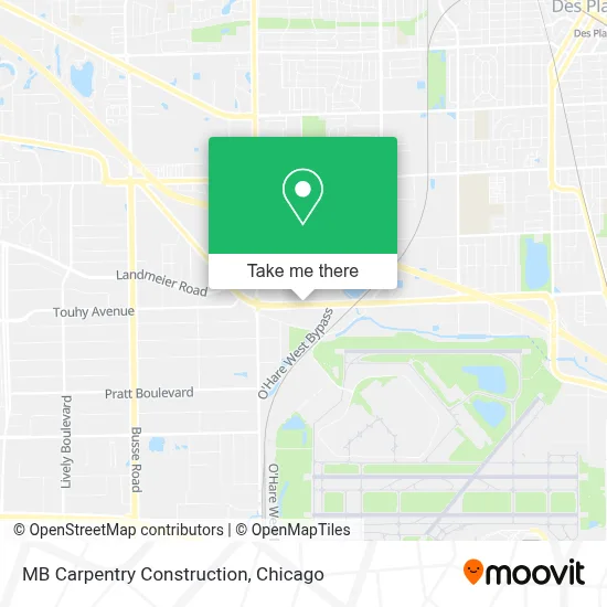 MB Carpentry Construction map