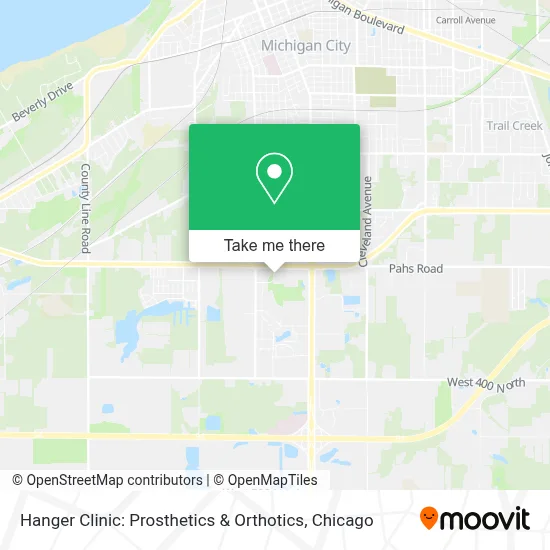 Hanger Clinic: Prosthetics & Orthotics map