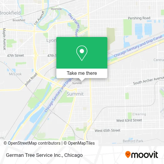 German Tree Service Inc. map
