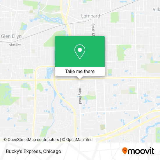 Bucky's Express map
