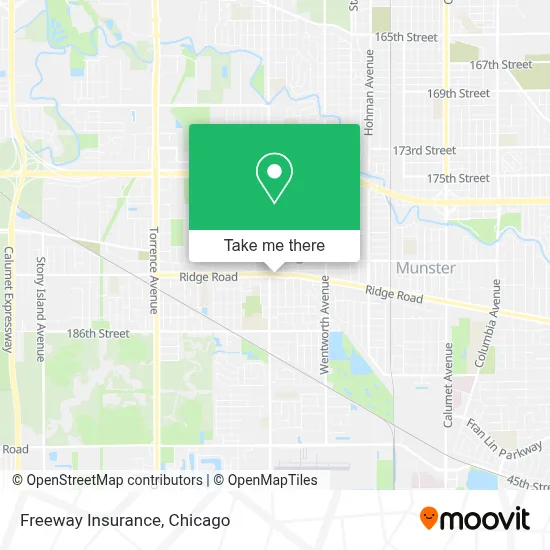 Freeway Insurance map