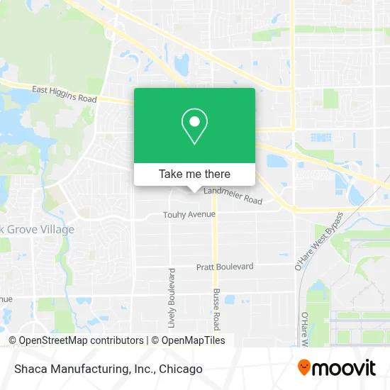 Shaca Manufacturing, Inc. map