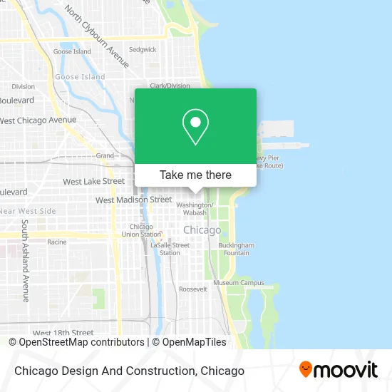 Chicago Design And Construction map